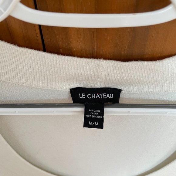 Le Chateau knit tank, off-white, size medium. - Picture 4 of 7